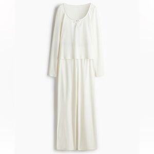H&M White Pajama Set